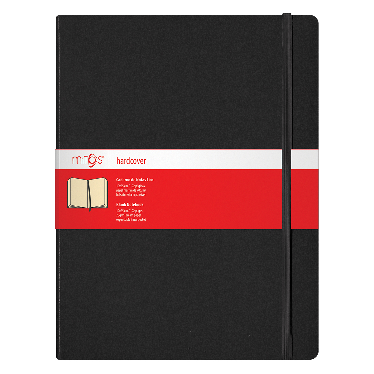 MITOS® HARDCOVER-Caderno Notas Liso(19x25cm)192pag